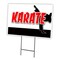 Signmission Karate Yard Sign & Stake outdoor plastic coroplast window, C-1216-DS-Karate C-1216-DS-Karate - alternate 1